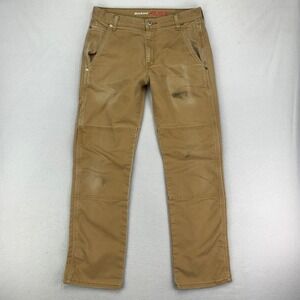 Dickies Utility FLEX Pants‎ Mens 32x32 Brown Duck Canvas Thrashed Faded Workwear